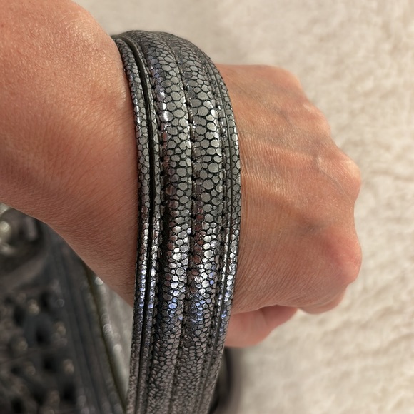 Coach Metallic Studded Shoulder Bag - Picture 11 of 11